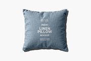 Linen Pillow Mockup, a Product Mockup by Design Squad (Thumbnail 2 of 4)