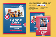 International Labor Day Flyer Canva, a Flyer Template by Attype (Thumbnail 1 of 6)