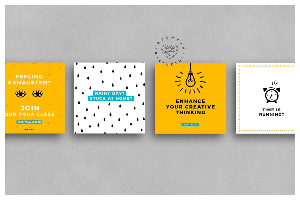 ANIMATED Playful Instagram Posts, a Social Media Template by Ruby&Heart Studio (Photo 9 of 10)