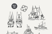 Vintage Coastal Sketches Bundle, an Outline Icon by Anastasiya Klempach (Thumbnail 11 of 14)