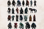 The Lapis Bestiary Fantasy Cliparts, a Decorative Illustration by ThatsDesignArt (Thumbnail 4 of 17)