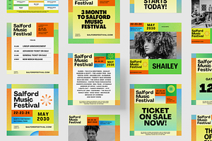 Music Festival Social Media | Canva, a Social Media Template by Studio Provo