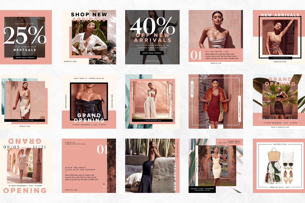 Fashion Promo Social Pack, a Social Media Template by Providence Studio (Photo 4 of 5)