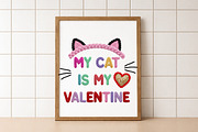 My Cat Is My Valentine PNG, an Illustration by DreamArtGraphic (Thumbnail 3 of 4)