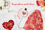 Floral watercolor rose petals, an Illustration by MiraEl Art (Thumbnail 6 of 8)