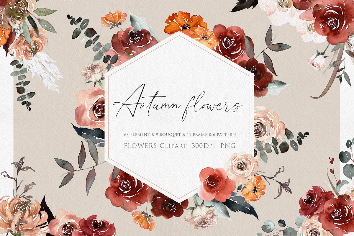 Watercolor flower - Autumn Bohemian, an Illustration by Beigetime (Photo 1 of 10)
