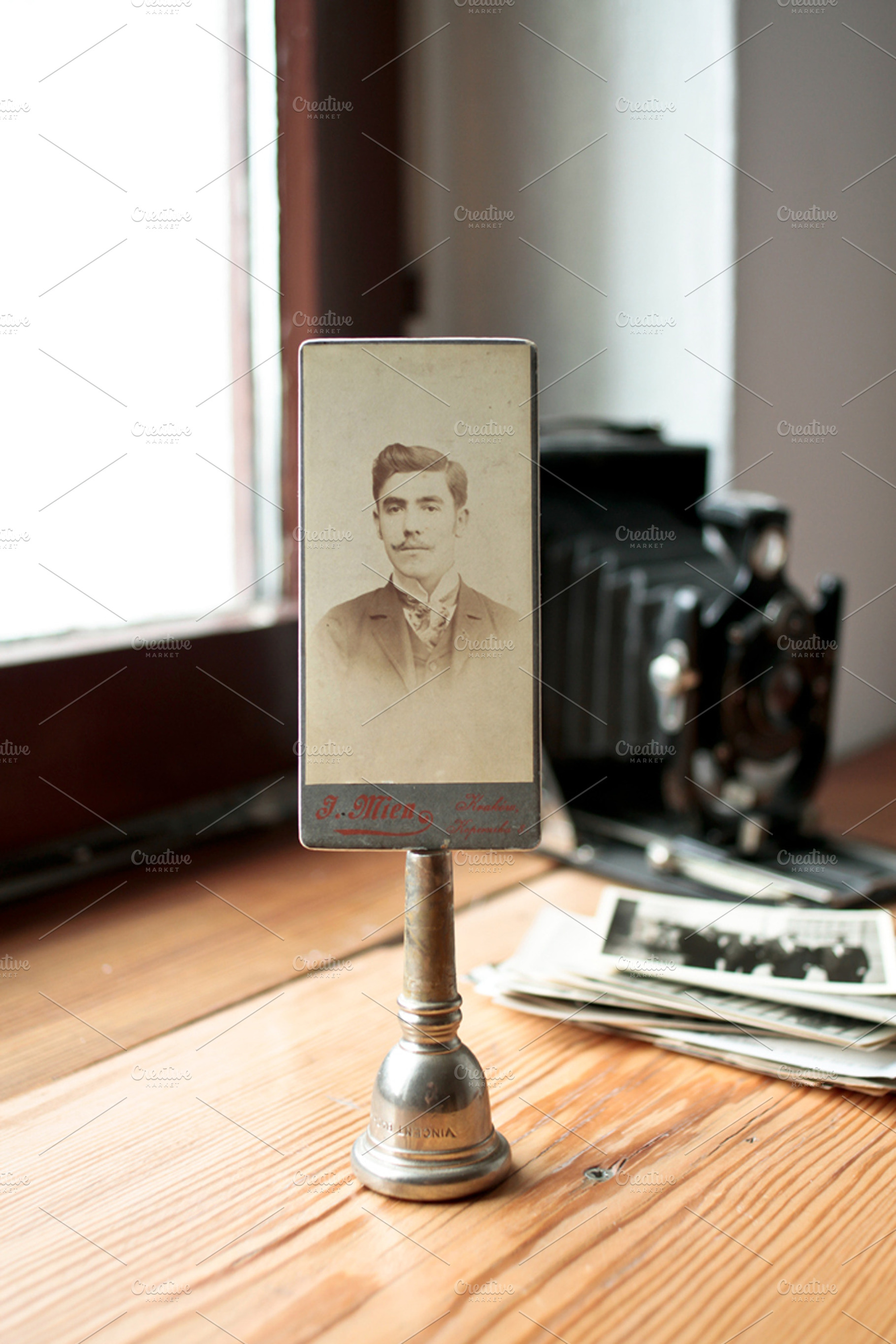 Vintage Photographs Man Camera