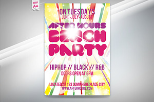 After Hours Beach Party Flyer (A4)
