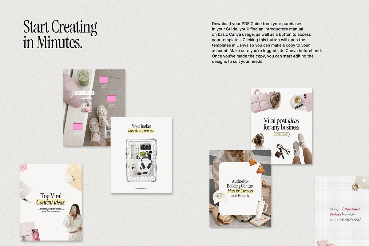 2026 Yellow Pink Instagram Templates, a Social Media Template by Wildnun Studio (Photo 7 of 9)