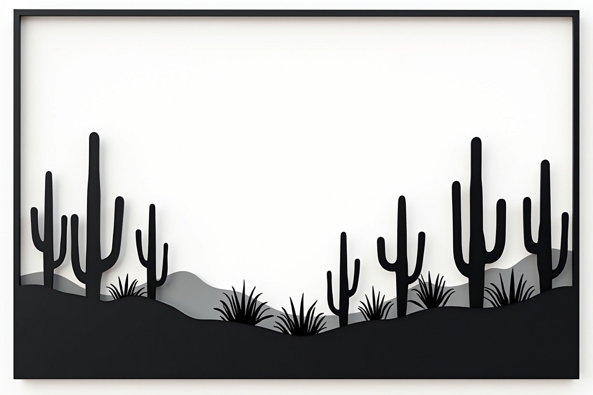 Wild Desert Cactus Scene Set, an Illustration by Creativeshirt (Photo 4 of 15)