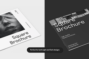 Square Brochure Mockup