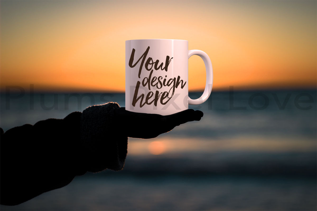 White coffee mug bundle - 8 mockups, a Cups & Container Mockup by Plums Pixel Love (Photo 4 of 9)