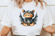 Halloween Bear Clipart, an Illustration by Libby Wishes (Thumbnail 2 of 7)