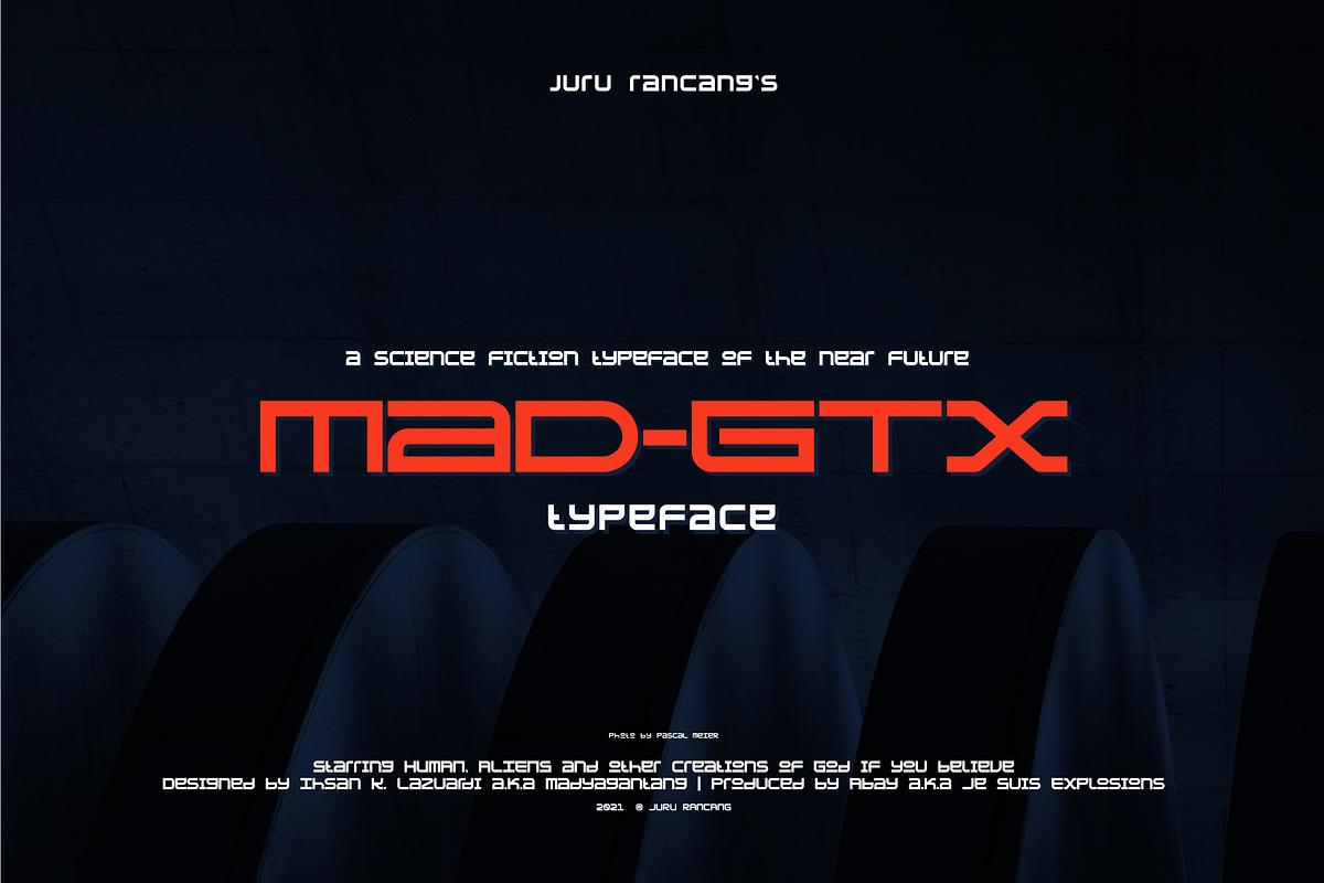 MAD-GTX Typeface, a Font by Juru Rancang Studio (Photo 1 of 10)