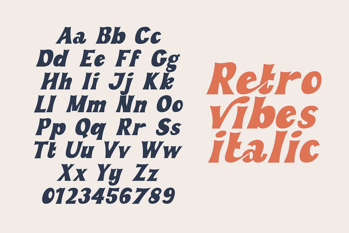 Retro Vibes | Vintage Bold Font, a Sans Serif Font by Anna Zakharchenko (Photo 20 of 21)