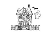 Halloween Ghost & Skeleton Art, an Illustration by hafijul (Thumbnail 23 of 26)