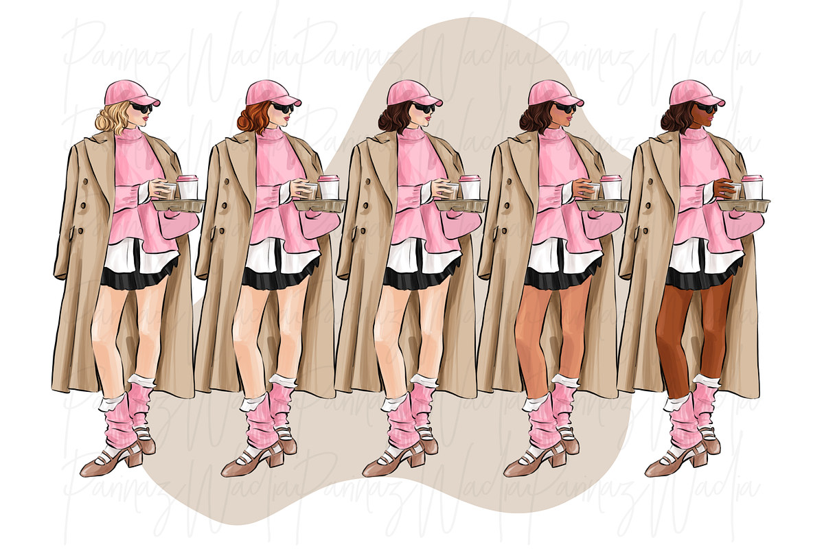 Fashion girls 53 clipart png, a Person Illustration by Parinaz Wadia Design (Photo 2 of 9)