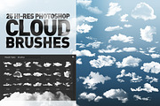25 Hi-Res Cloud Brushes, a Brush Add-On by Creative Graphics (Thumbnail 3 of 3)