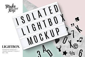 Isolated Cinema LightBox Mockup, a Product Mockup by Make Beautiful Things