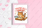 Vintage Valentine's Day Cat PNG, an Illustration by CraftArtStudio (Thumbnail 4 of 4)