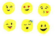 Watercolor Emoji, an Illustration by maidenmag (Thumbnail 2 of 2)