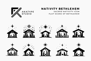 Nativity Bethlehem Icon Vector, an Icon by Akatype Studio (Thumbnail 1 of 3)