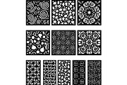 Black Lasercut Panel Bundle, an Object Graphic by Designer_Momina (Thumbnail 8 of 13)