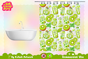 Cute Kiwi Soda Seamless Pattern, a Background Graphic by K.JackArtwork (Thumbnail 7 of 8)