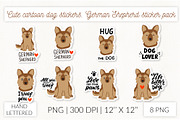 Cute dog stickers. Puppy Christmas, an Object Graphic by Let's Art (Thumbnail 14 of 24)