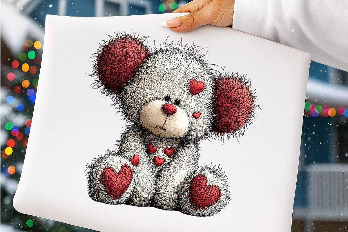 Valentine Teddy PNG Set, an Illustration by SinaCreation (Photo 6 of 11)