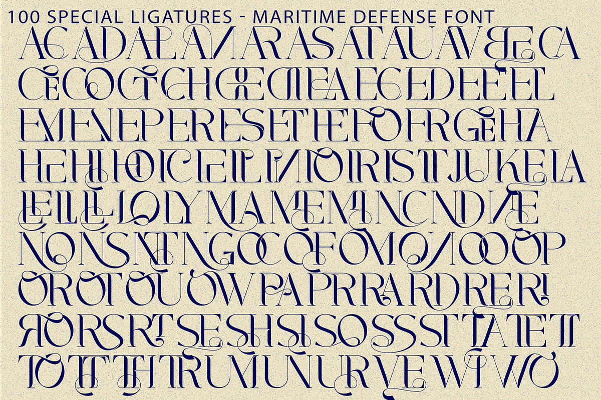 MARITIME DEFENSE - MODERN SERIF FONT, a Serif Font by 177Studio (Photo 8 of 8)
