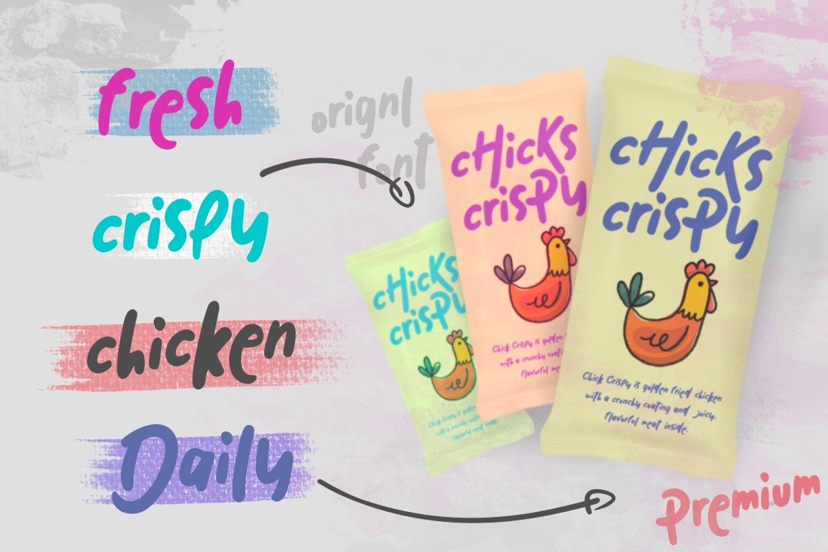 Rooster Doodle - Display Font, a Handwritten Font by Bayuktx (Photo 3 of 8)