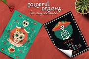 Hand Drawn Day of the Dead Set, a Graphic by Cienpies Design (Thumbnail 4 of 7)