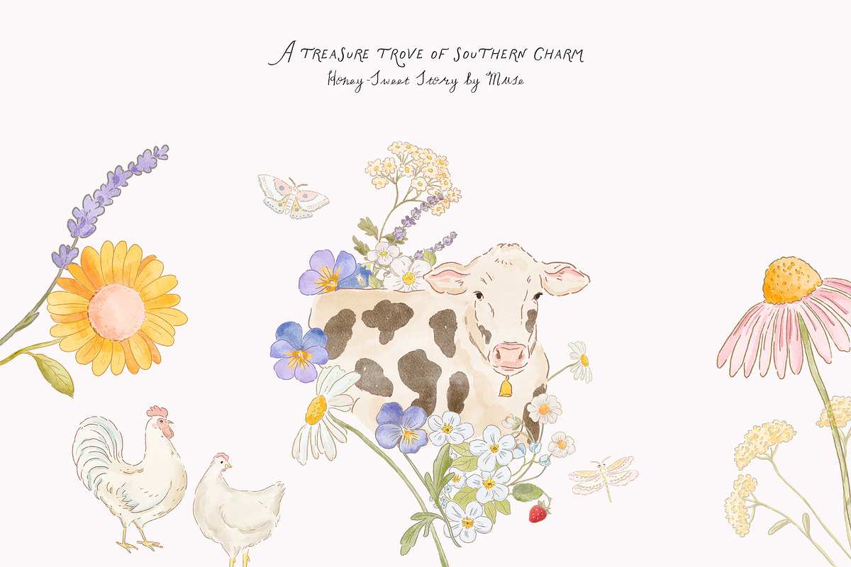 Tennessee Honey – Southern Clipart, a Decorative Illustration by Muse Artist (Photo 4 of 20)