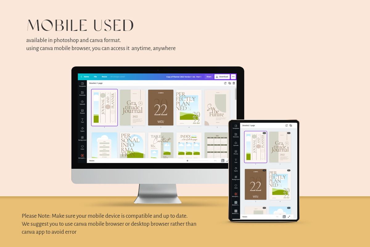 SALE 2024 Planner & Journal CANVA PS, a Magazine Template by Eviory (Photo 25 of 27)