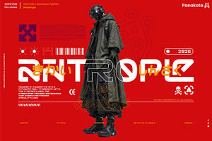 Antropic sci-fi Typeface