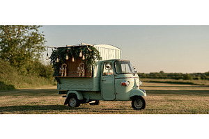 Vintage Mint Green Mobile Bar Truck, an Arts & Entertainment Photo by piter.goskov