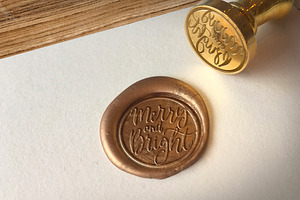 Wax Seal Logo Mockup Vol.2