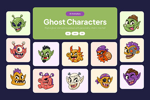 25 Animated Ghost Illustration