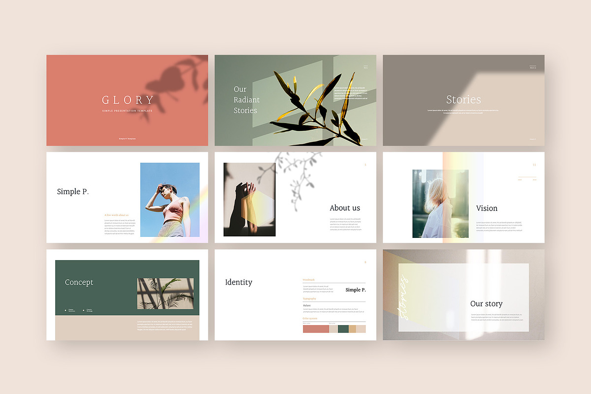 Glory Keynote Template, a Presentation Template by Simple P. (Photo 2 of 9)