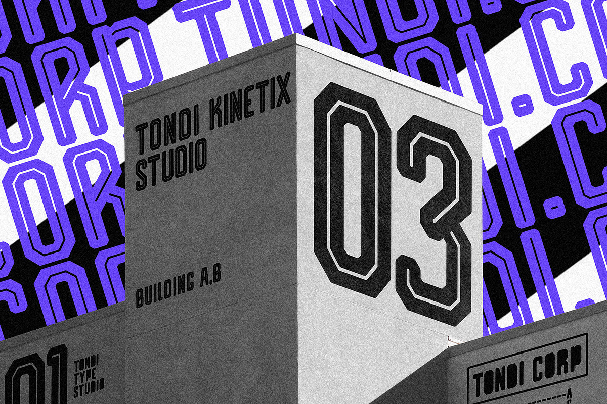 Reqnad Octa | Industrial Sans Serif, a Sans Serif Font by Tondi Type Studio (Photo 11 of 14)