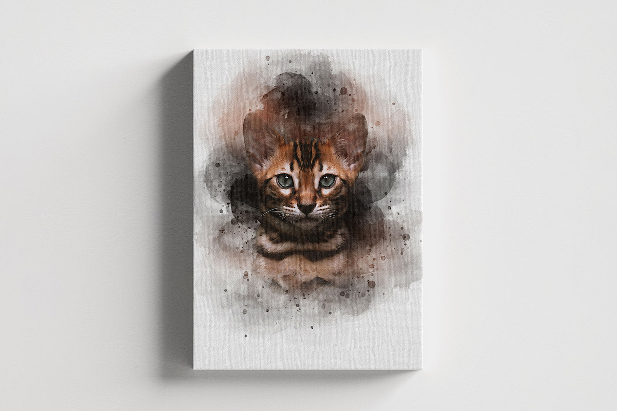 Watercolor Animal Art Photo Effect, an Action Add-On by MRI STUDIO (Photo 7 of 16)