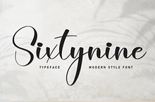 Sixtynine | Script Font