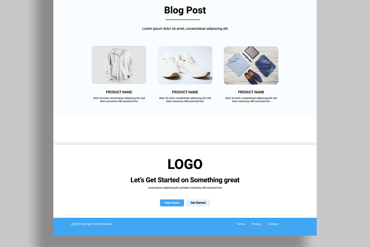 ECommerce Website Landing Page, a Landing Page Template by MightyDesign (Photo 5 of 8)