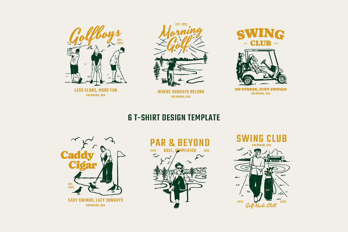 Golf Vintage Graphic, a Sport Illustration by Skilline Supply Co. (Photo 4 of 12)
