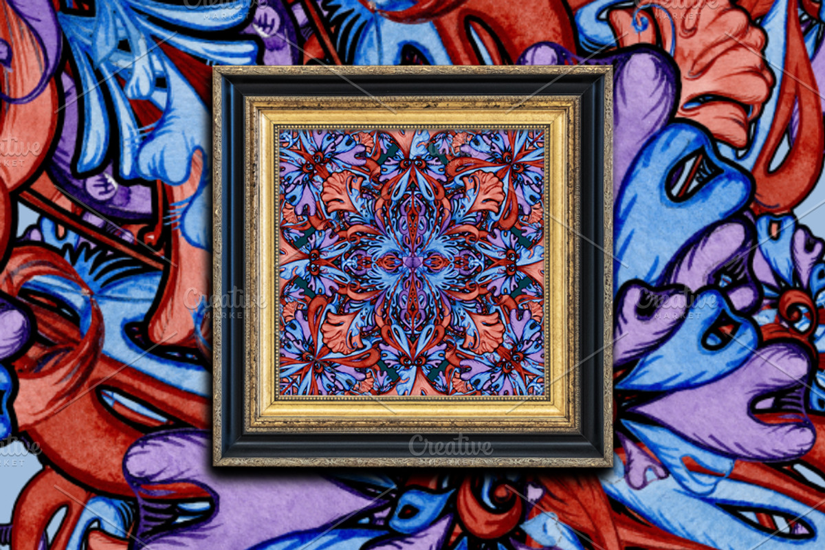Sapphire Jungle, a Texture Illustration by ilustrinna (Photo 8 of 8)