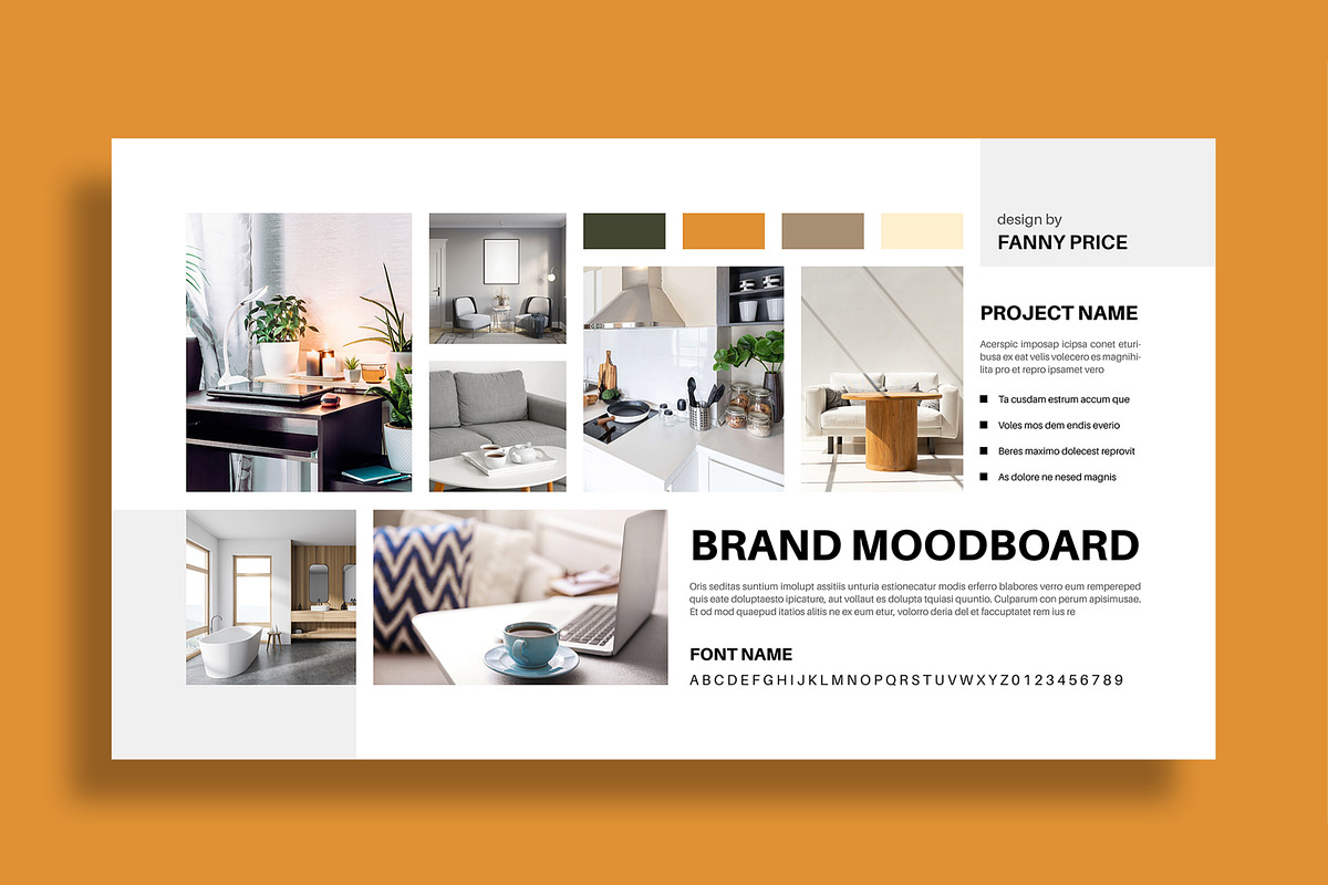 Modern Mood Board for Branding, a Brochure Template by MightyDesign (Photo 2 of 8)