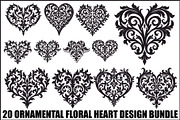 Vintage Heart Vector Design, an Illustration by Creativeshirt (Thumbnail 1 of 21)