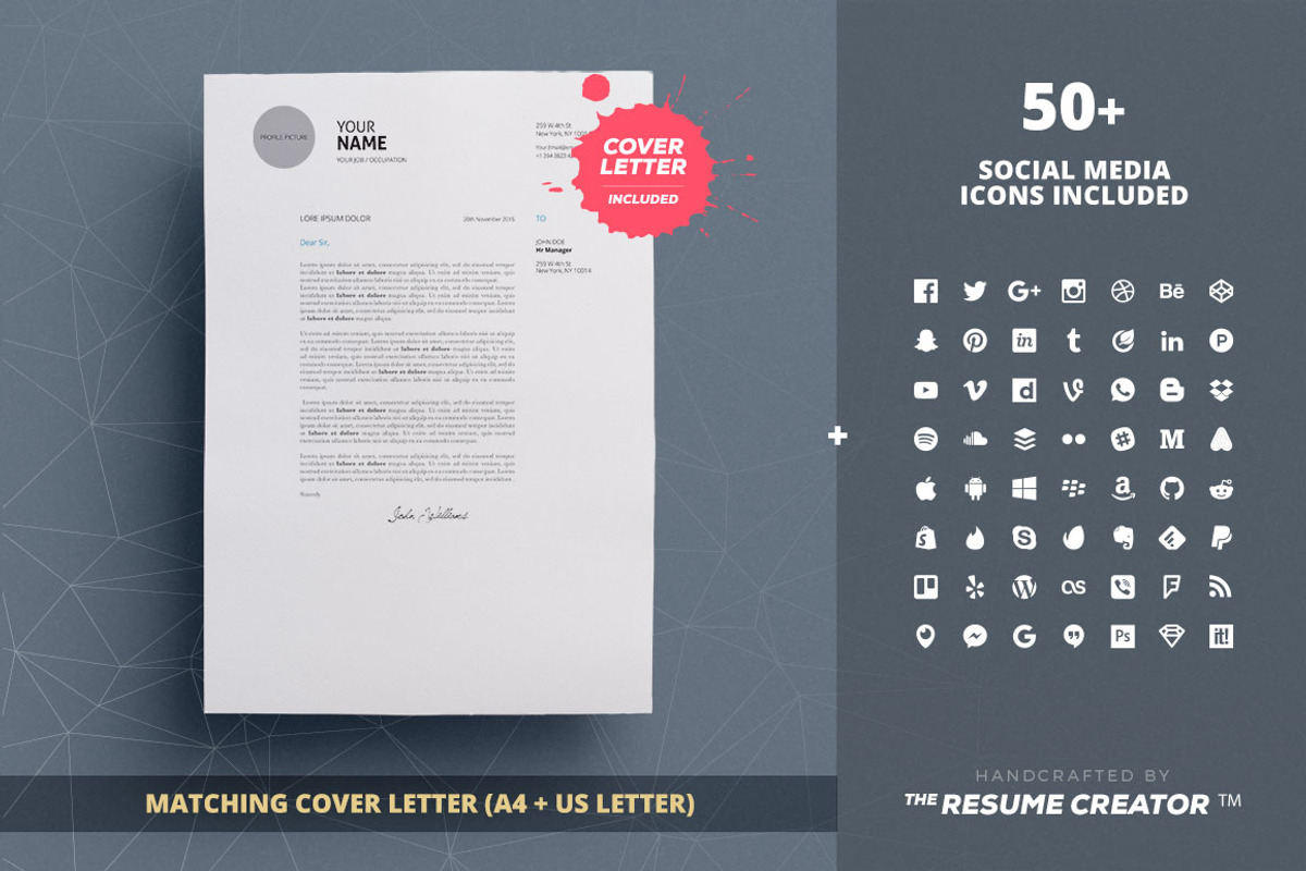 Clean Resume/Cv Template Volume 4, a Resume Template by TheResumeCreator (Photo 5 of 6)