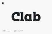 Clab; 18 fonts, a Slab Serif Font by Eko Bimantara (Thumbnail 1 of 11)